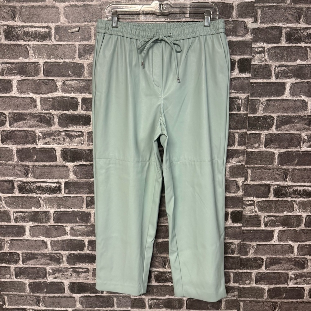 NWT Calvin Klein faux leather pants Light mint green